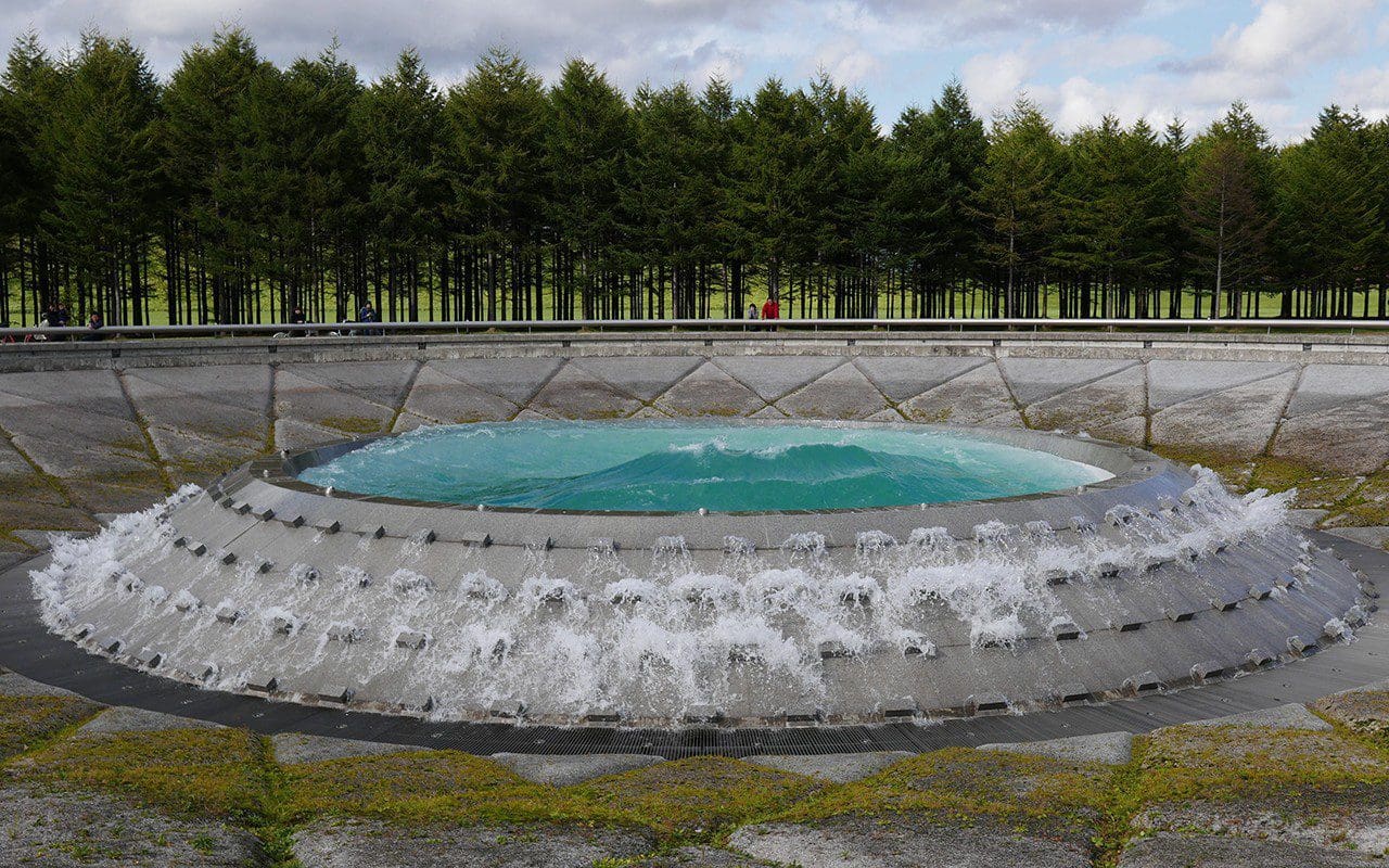 Sea Fountain, Moere Numa Park, Sapporo, Hokkaido, Japan designed by Isamu Noguchi