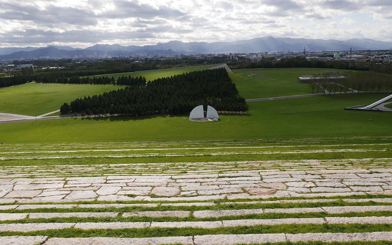 Moere Numa Park, Sapporo, Hokkaido, Japan designed by Isamu Noguchi