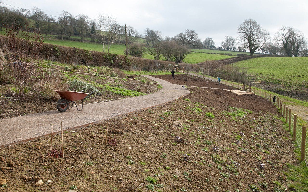Preparing the new garden at Dan Pearson's Somerset property