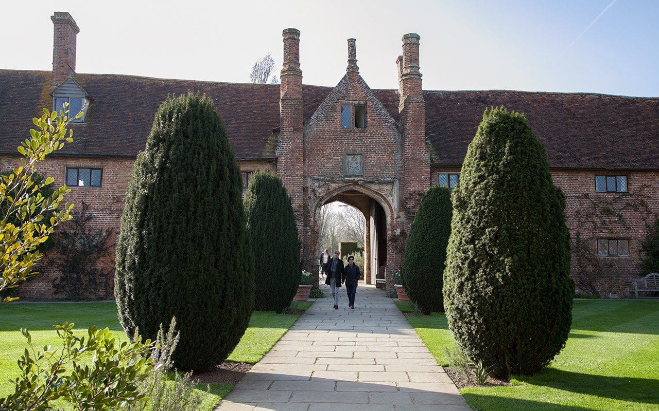 The Top Courtyard at Sissinghurst Castle by Huw Morgan